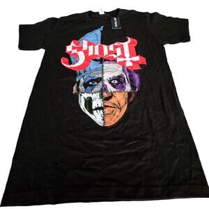 NWT Men's Tultex Black Ghost Papa Emeritus Gojira Mastodon Opeth T-Shirt Size S